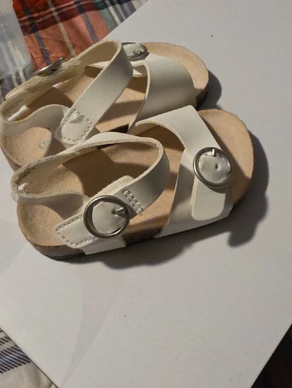 Old Navy White Buckle Strap Toddler Sandals